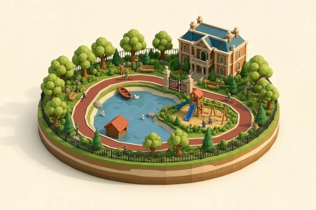 Platt Fields Park - kidzdays illustration