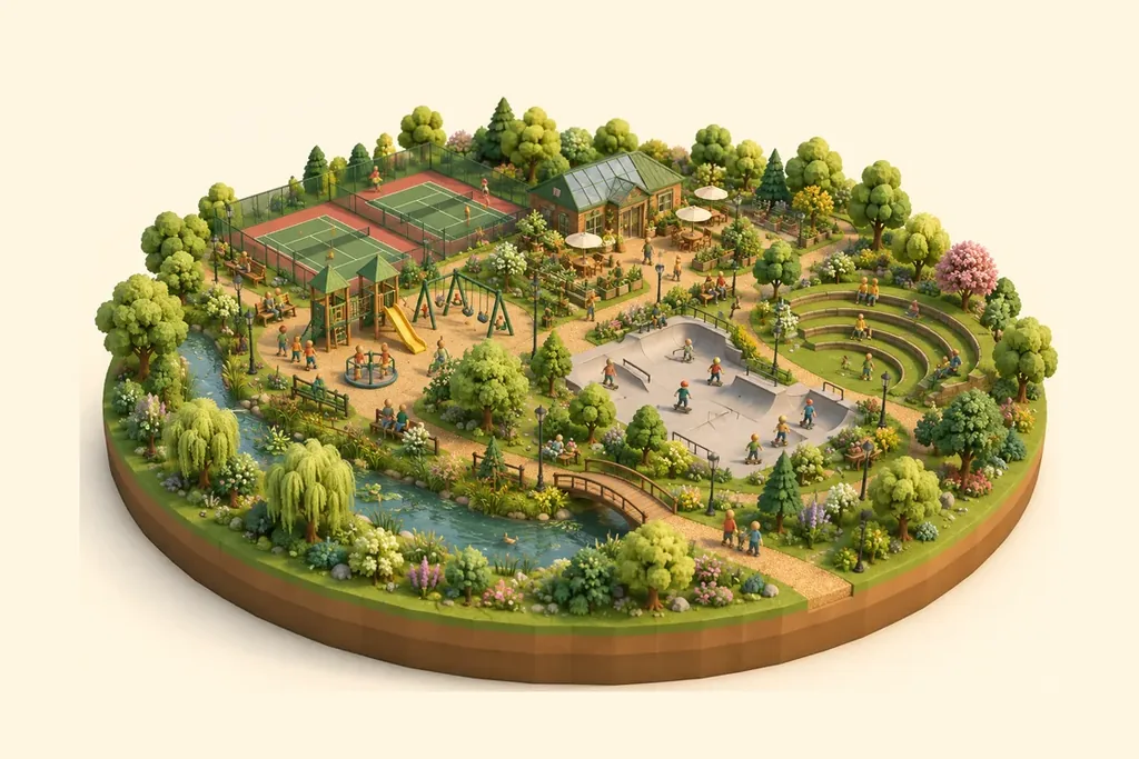 Illustration of Prince's Park, Irlam