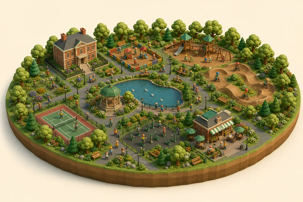 Illustration of Queen's Park, Heywood