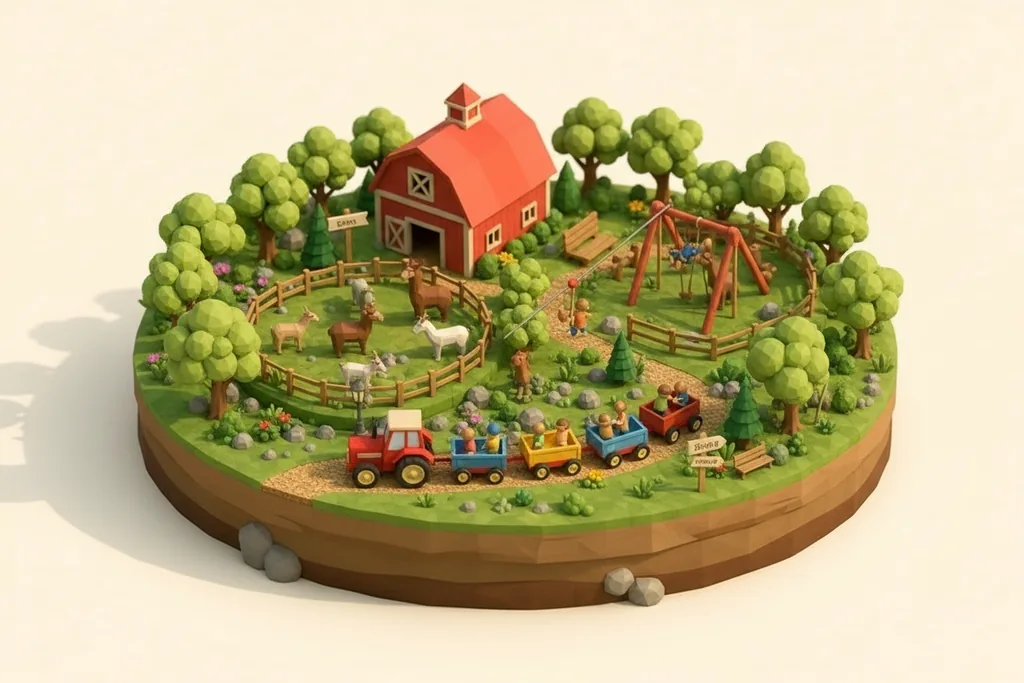 Reddish Vale Farm - kidzdays illustration