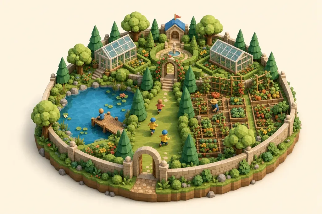 RHS Garden Bridgewater - kidzdays illustration