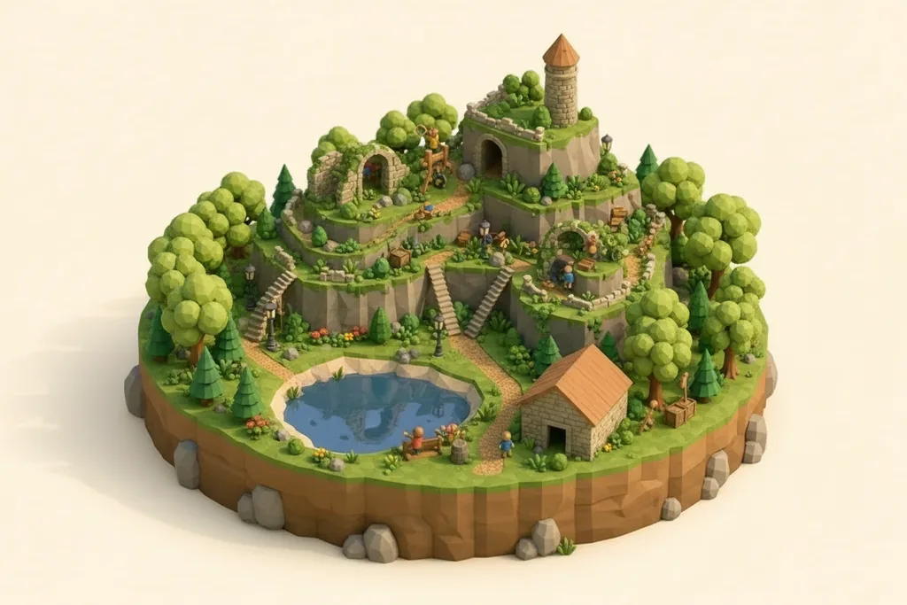 Rivington Terraced Gardens & Great House Barn - kidzdays illustration