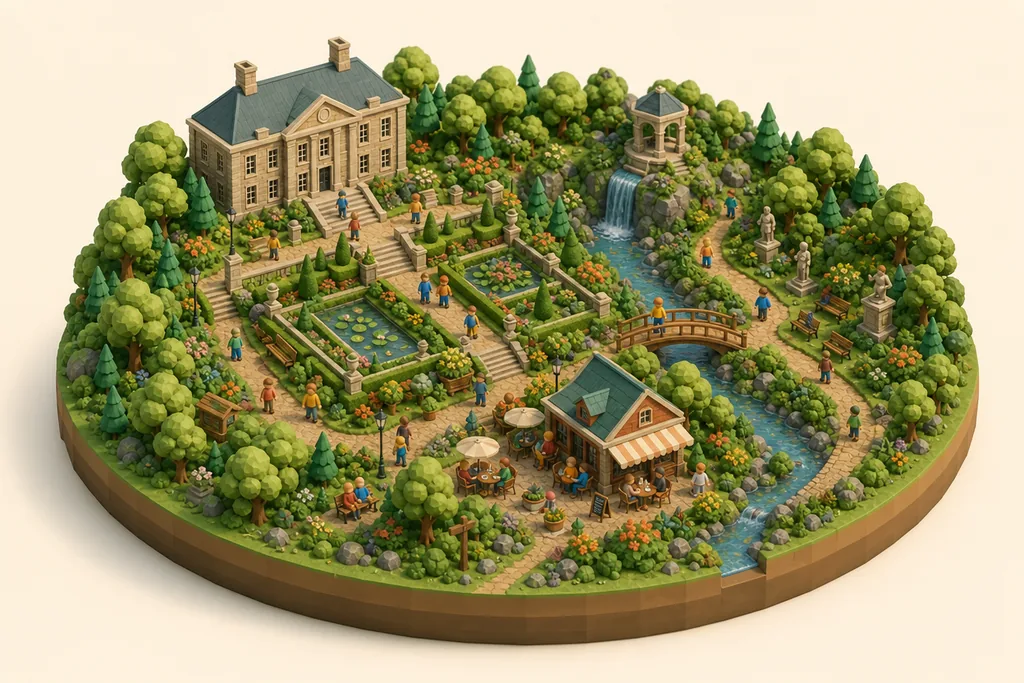 Illustration of Rydal Hall Gardens