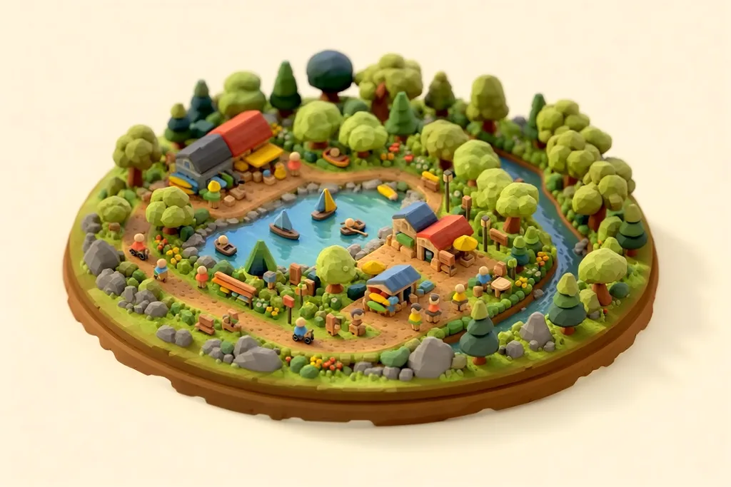 Illustration of Sale Water Park