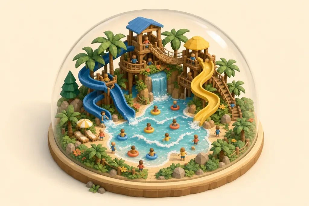 Sandcastle Waterpark - kidzdays illustration