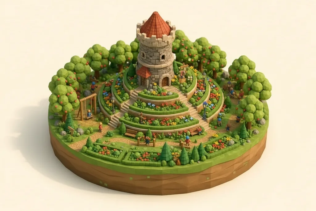 Sizergh Castle & Garden - kidzdays illustration