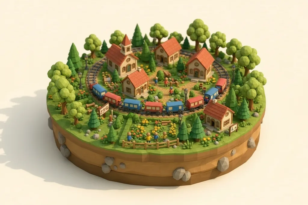 Southport Model Railway Village - kidzdays illustration