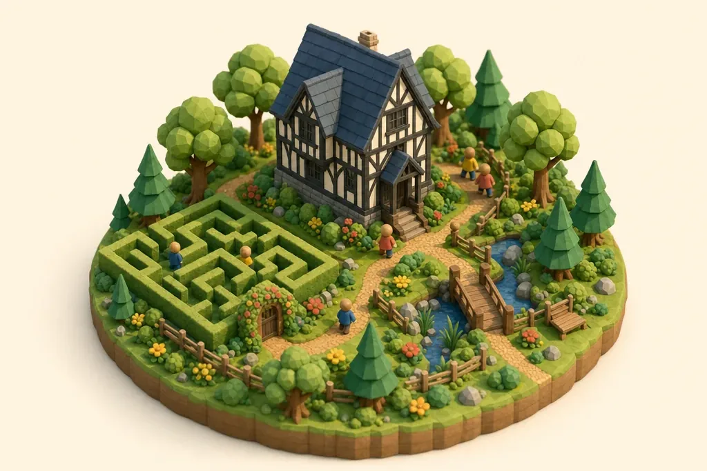 Speke Hall - kidzdays illustration