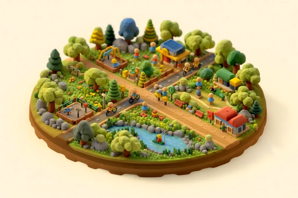 Stadt Moers Park - kidzdays illustration