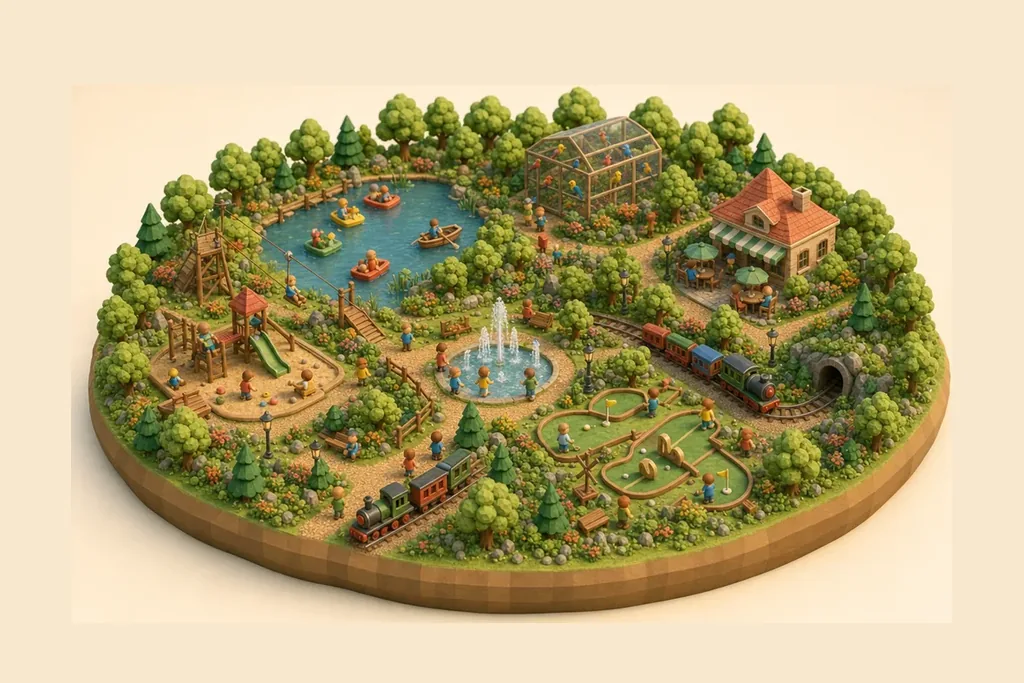 Stamford Park, Stalybridge - kidzdays illustration