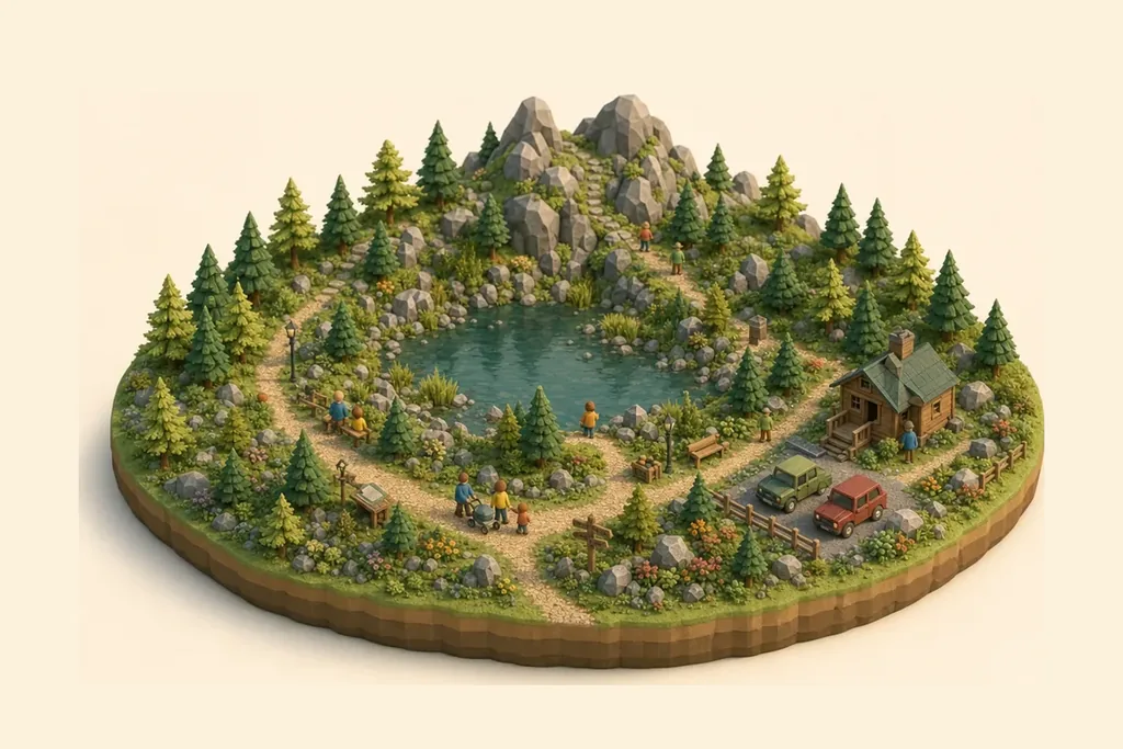 Tarn Hows - kidzdays illustration