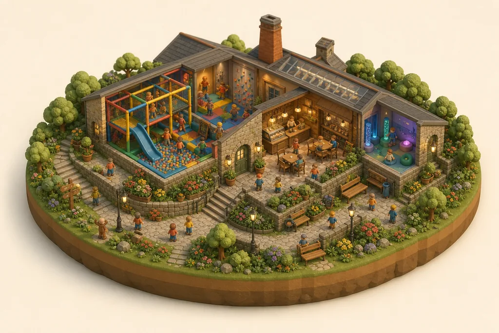 Temple of Fun - kidzdays illustration