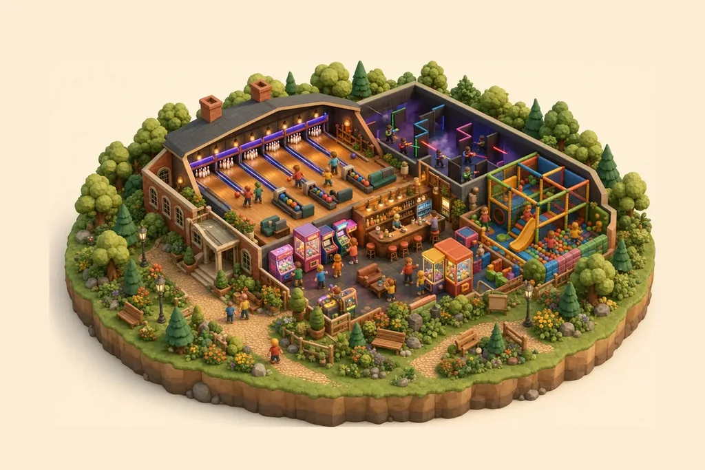 Tenpin Crewe - kidzdays illustration
