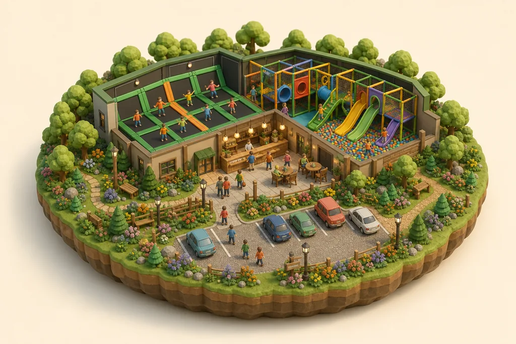 That Fun Place at Jump Xtreme - kidzdays illustration