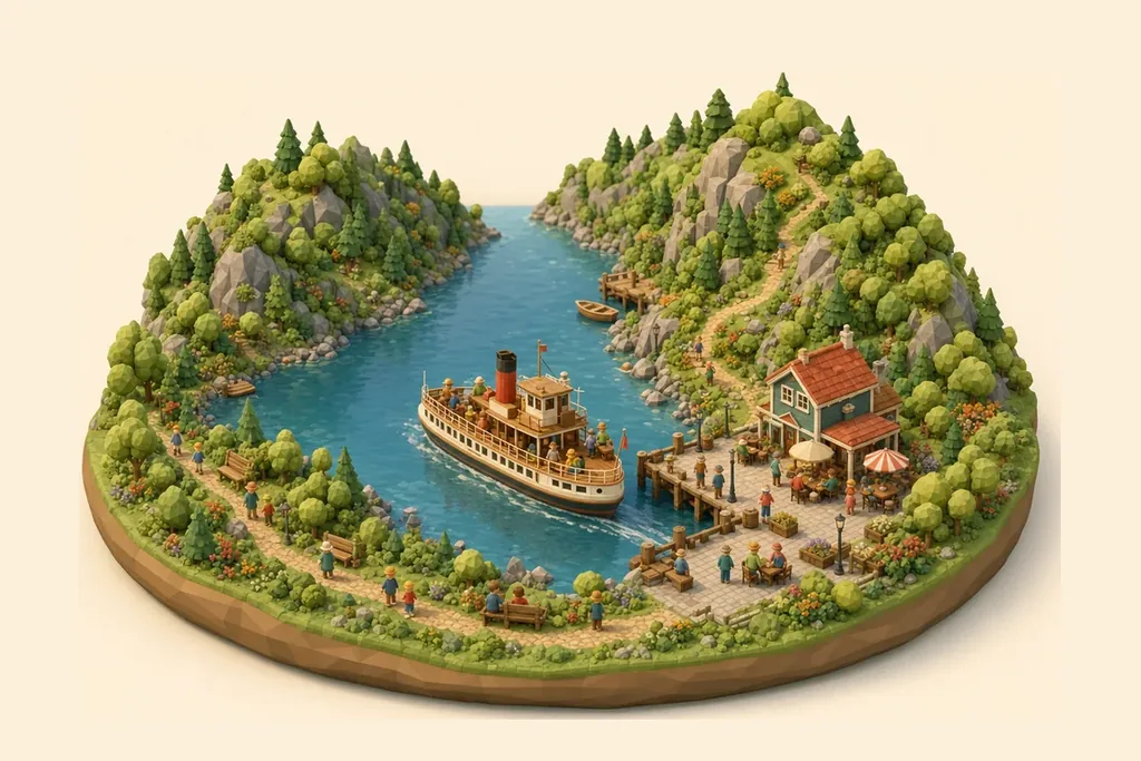 Ullswater 'Steamers' - kidzdays illustration
