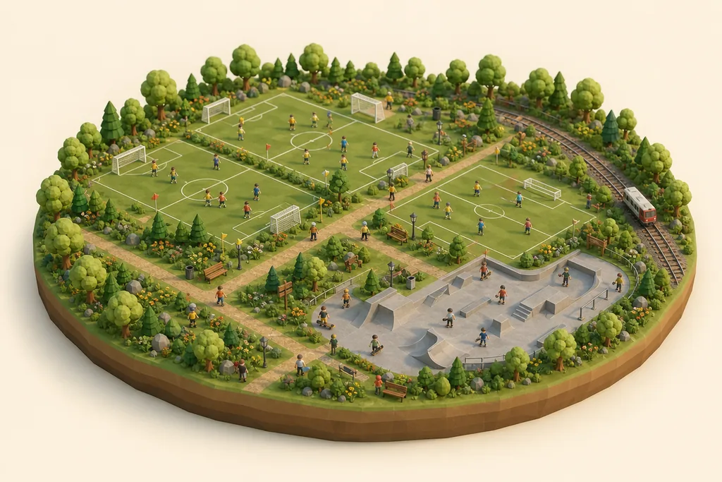 Illustration of Victoria Park, Waterloo