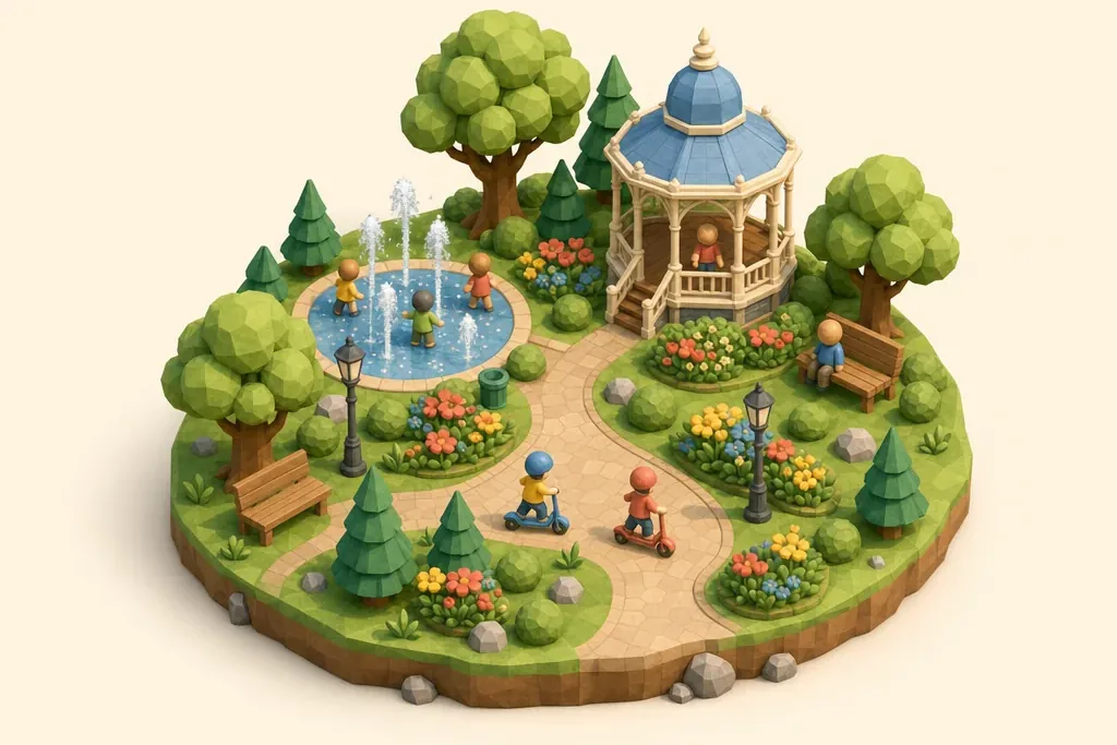 Victoria Park, Widnes - kidzdays illustration
