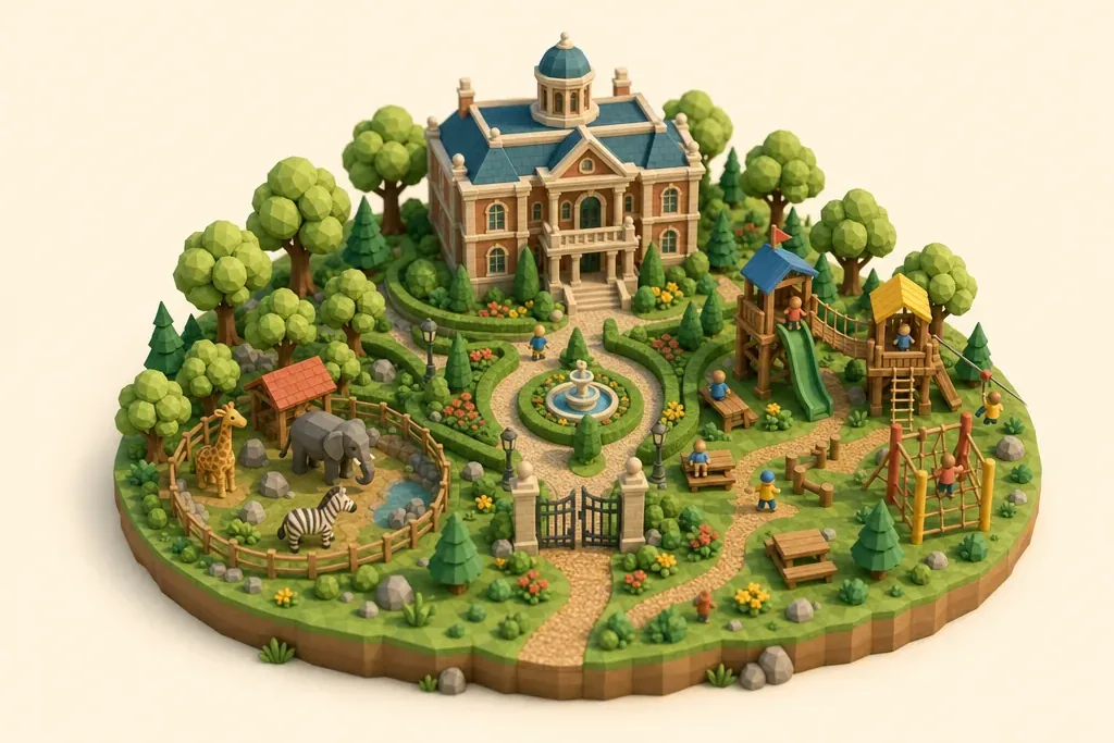 Walton Hall & Gardens - kidzdays illustration