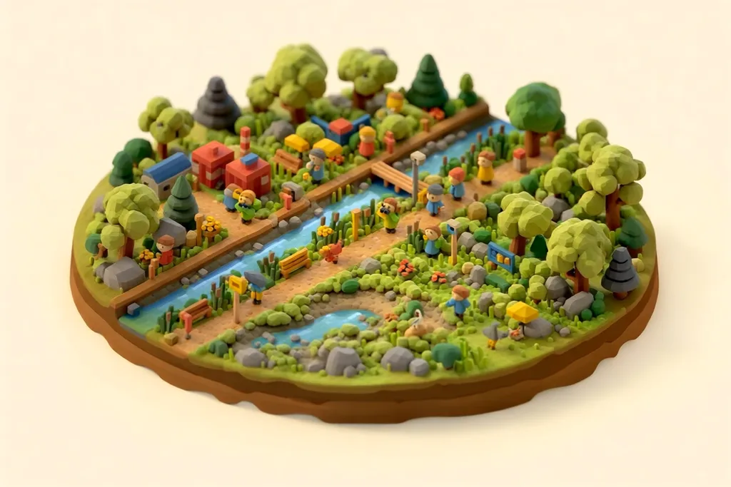 Wigg Island Community Park - kidzdays illustration